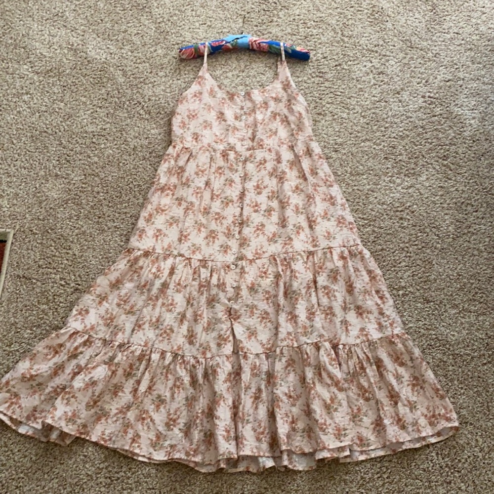 Blu Pepper Floral Midi Dress Size Small